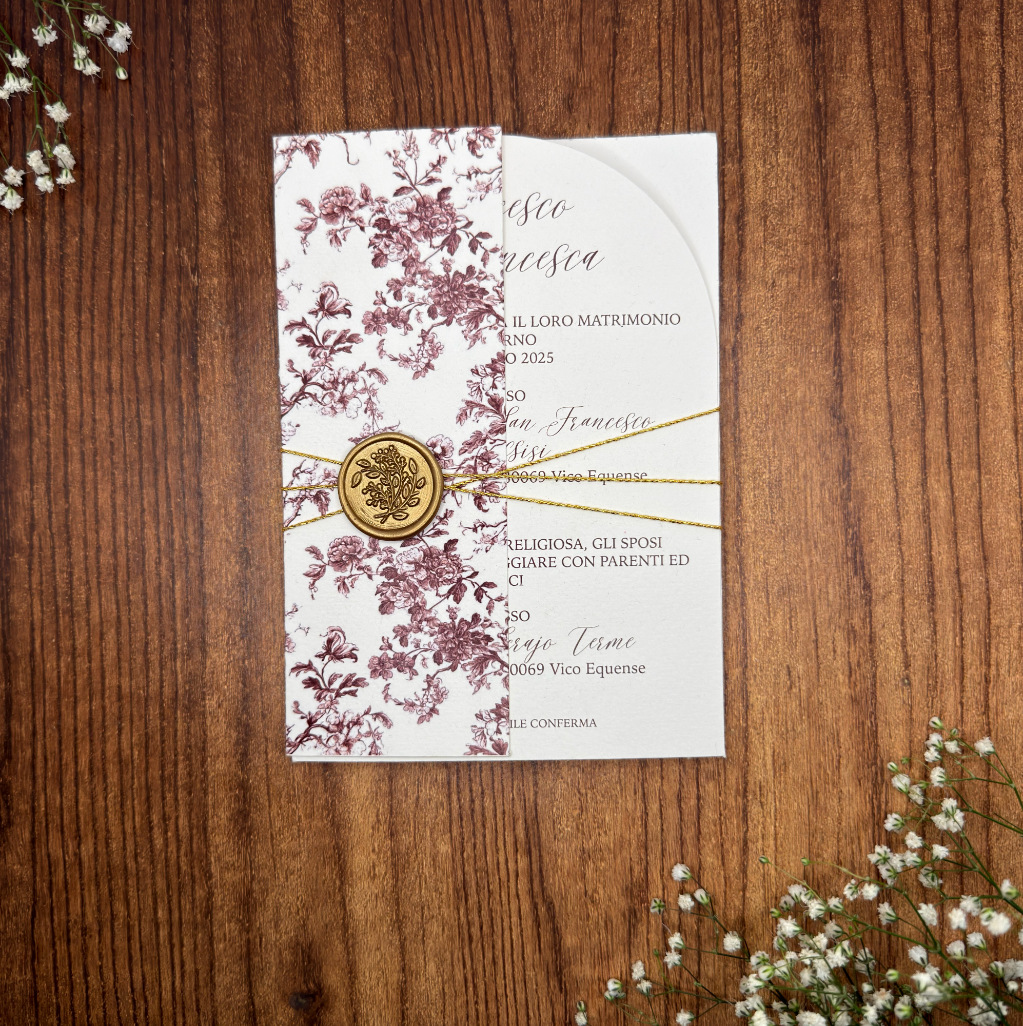 Mod. folder con cartoncino ad arco