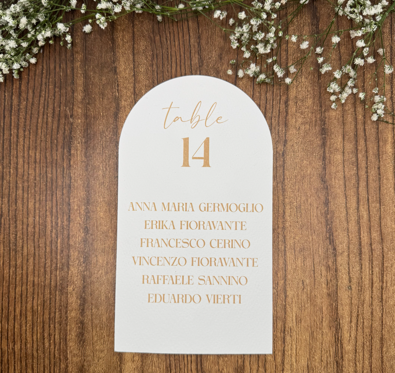 Cartoncino per tableau de mariage