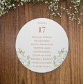 Cartoncino tondo per tableau de mariage