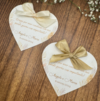 Segnaposto in cartoncino a cuore